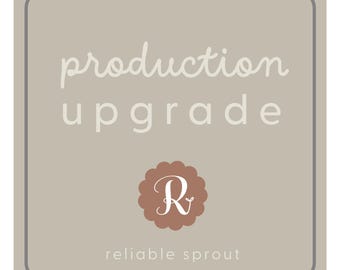 Rush Order Fee  Production Reliable Sprout Select Your Item from Drop Down Menu