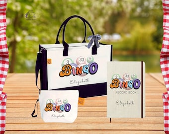 Personalized Bingo Tote Bag: Lucky Gift for Grandma, Nanny