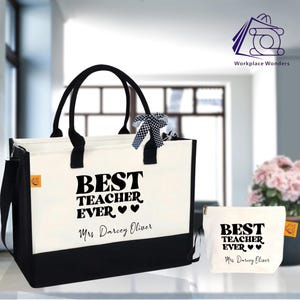meilleur professeur de tous les temps | Cadeau pour professeur | Appréciation de l'enseignant | Retour au sac d'école | Sac personnalisé | Cadeau personnalisé | Cadeau de récompense d'enseignant