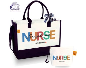 Personalized Nurse Tote Bag: Custom Canvas Gift for Nurses