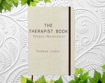 Personalized Speech Therapist Gift, Custom SLP Journal, Speech Pathologist Notebook, Appreciation Gift, Custom Name Diary