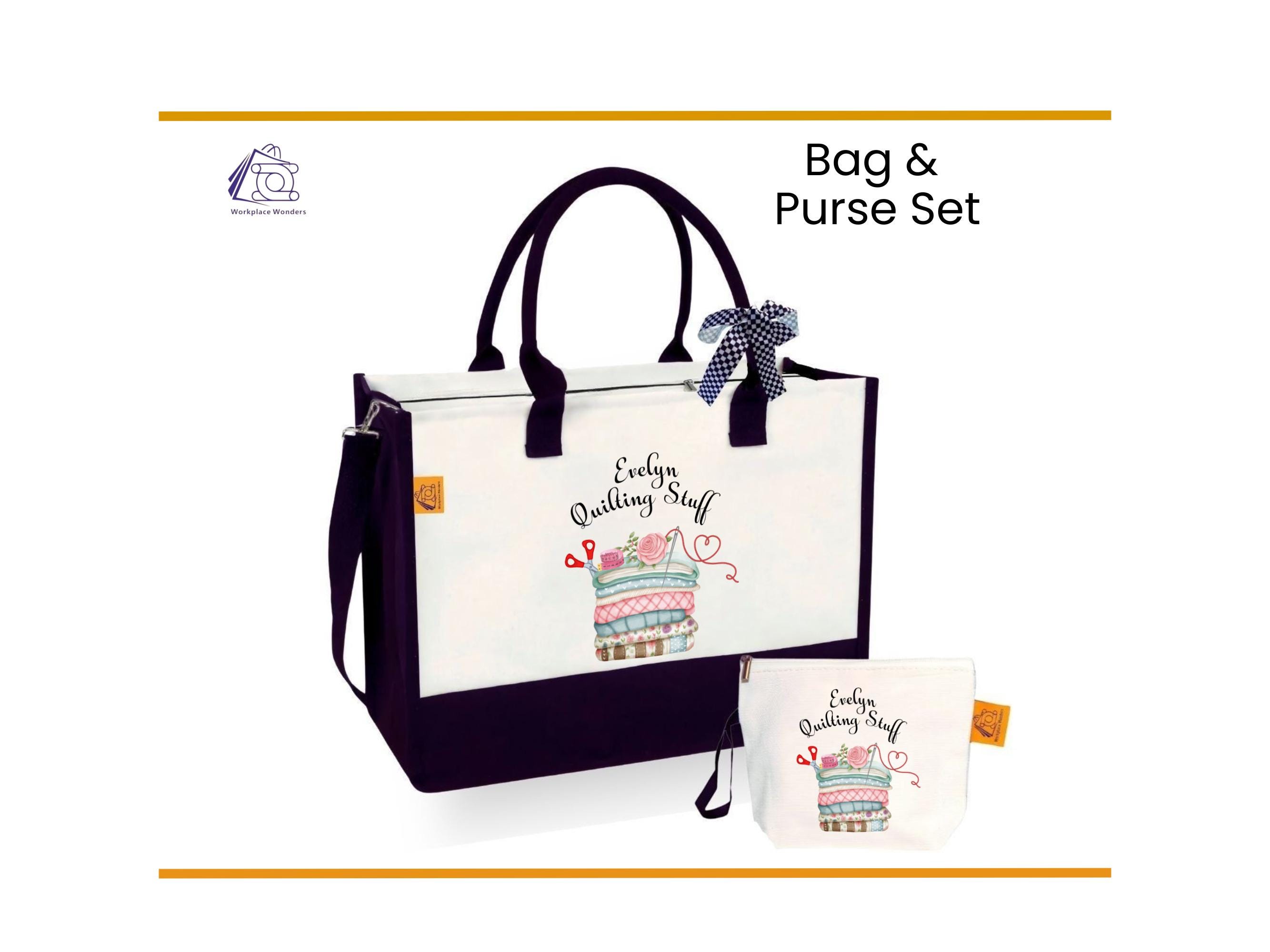 Personalized Quilting Tote Bag: Custom Canvas Sewing Gift - Etsy