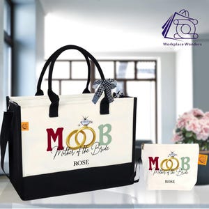 Personalised Mother of the Bride Gift, Keepsake MOB Tote Bag, Custom Wedding Mom Bag, Unique Mother of the Bride Gift, Bridal Party Gifts