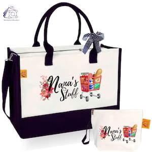 Nana Stuffs Tote bag, Personalized grandma gift, Mothers Day gift for grandma, new grandma gift, gifts for grandma, Nana Gift, Gifts For Nan