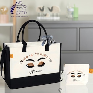 Personalised Makeup Artist Tote Bag, Cosmetology Tote Bag, Beautician Bag, Gift For Her, Friend Gifts, Esthetician Gifts, Makeup Artist Gift