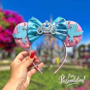 Cinderella Ears, Mickey Ears, Disney Cinderella headband, Minnie Ears, Mouse Ears Headband, Disney mouse ears, Personalized Disney Ear
