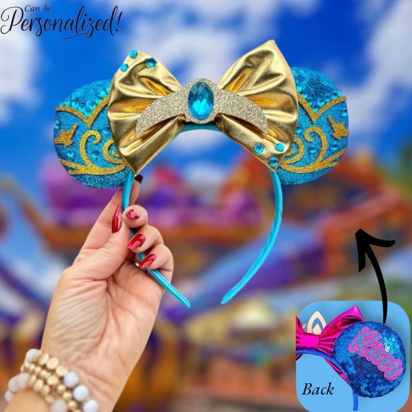Jasmine Inspired Ears, Mickey Ears, Aladin Mickey Ears, Minnie Ears, Mouse Ears Headband, Disney Inspired ears