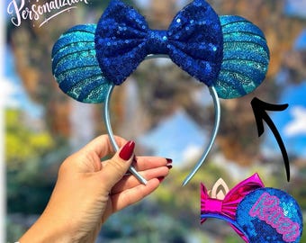 Avatar Inspired Ears, Personalized Ears, Avatar Headband, Minnie Ears, Mouse Ears Headband, Disney Inspired ears, Avatar Party Disney Ears