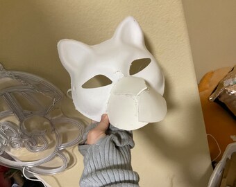 Katzen Maske mit Schnauze MADE TO ORDER