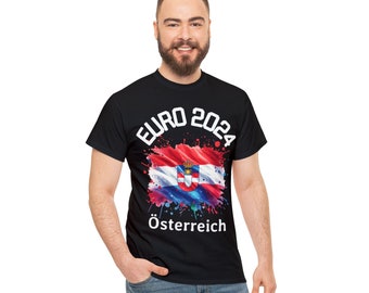 EURO 2024 Oostenrijk Oostenrijk T-shirt Europees kampioenschap voetbal