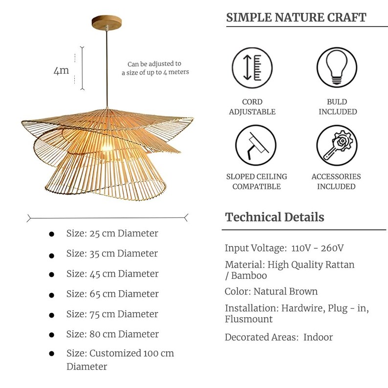 Stesulfr Suspension Luminaire Rétro Style Wabi Sabi Pour îlot De