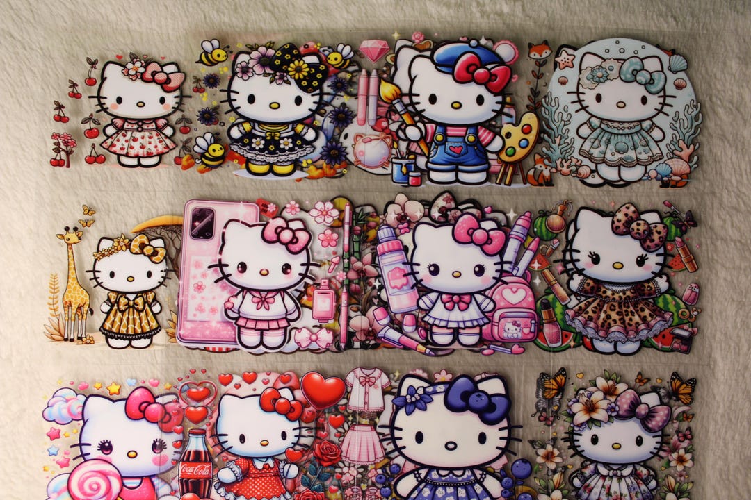 Gyr Sticker Cute Kawaii Cat Sticker Sheets | Laptop/water Bottle/notebook Stickers ...