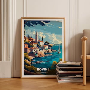Rovinj Croatia Travel Poster, Scenic Wall Art for Home Decor, Perfect Gift for Travel Enthusiasts, C20-1349