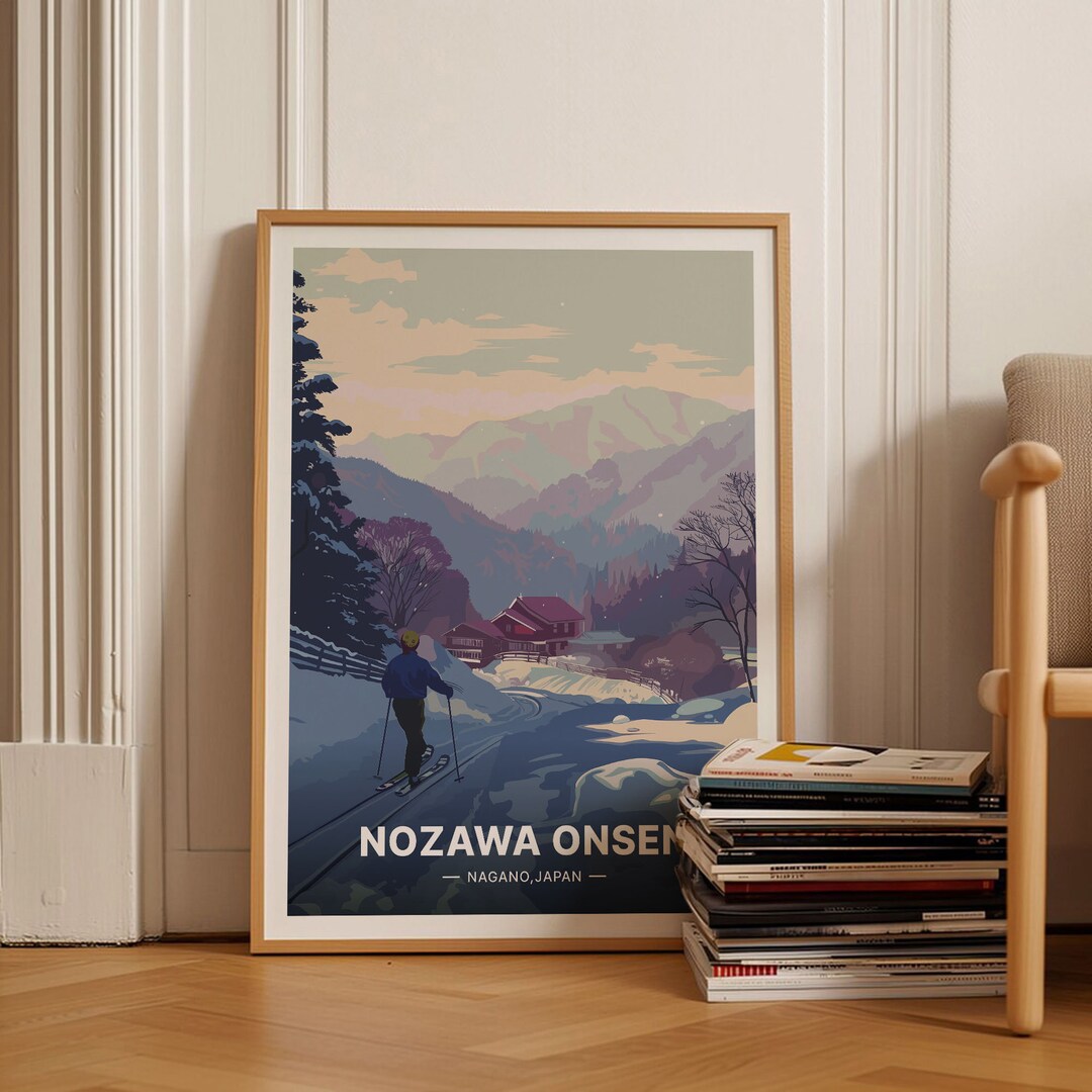 Nozawa Onsen Ski Resort Poster: Japan Travel, National Park Wall