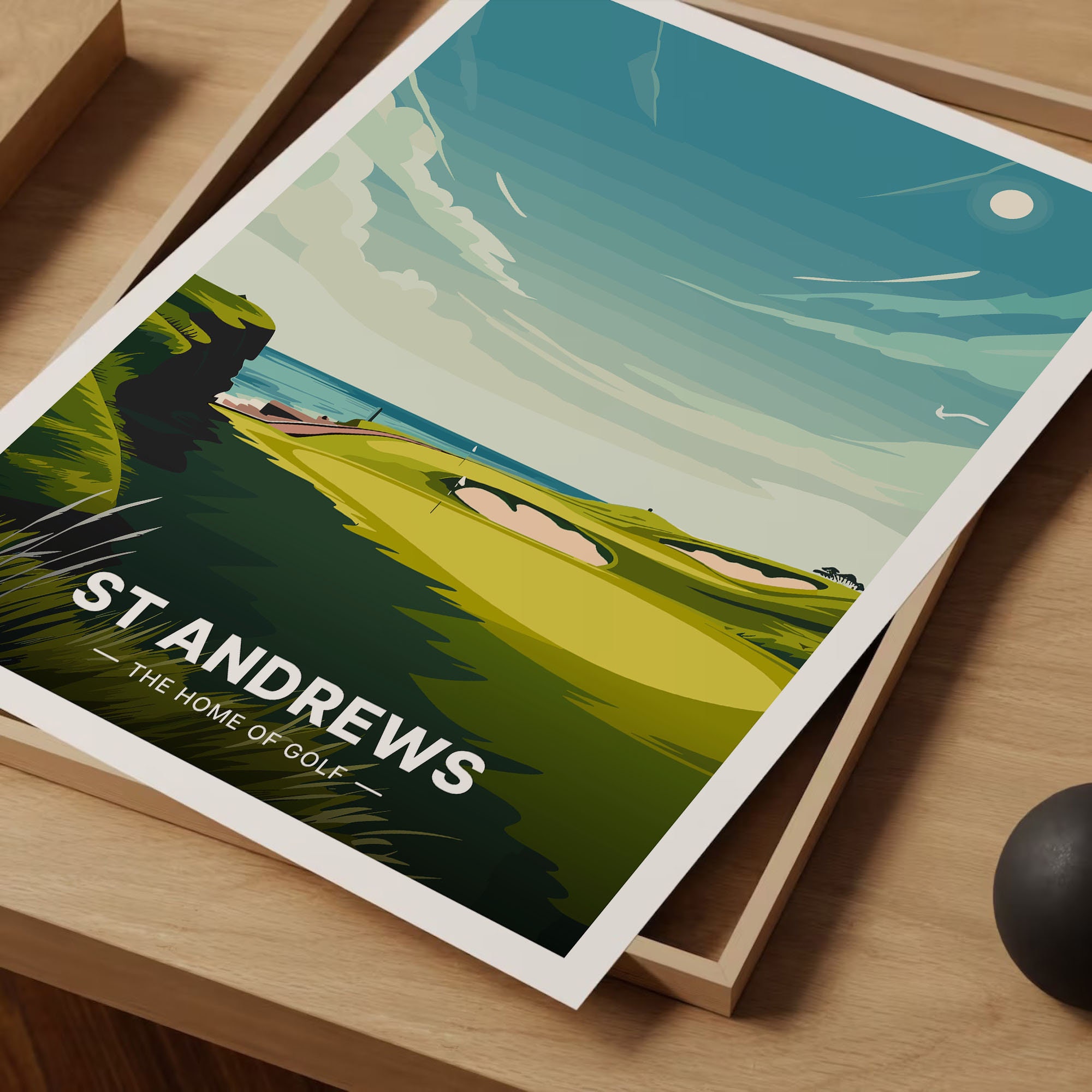 St Andrews Golf Course Travel Poster, Scotland Art Print, C20-666 - Etsy