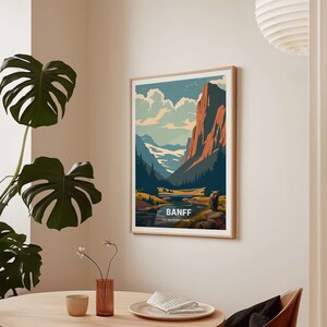 Banff National Park Travel Poster, Alberta Canada Art Print, C20-282 image 7