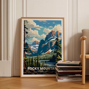 Zion National Park Travel Poster, Scenic Wall Art, Unique