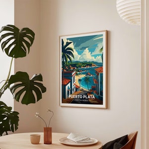 Puerto Plata Travel Poster, Caribbean Wall Art, C20-1192 imagen 7