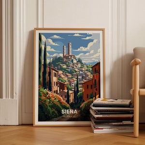 Siena Reise Poster, Italien Wand Kunst, Wohnkultur, Geburtstag & Jahrestag Geschenk, Reise-Enthusiasten, C20-412