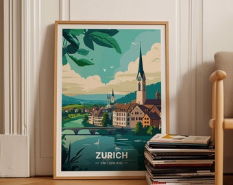 Casa Muro Stampa - Vintage Viaggio Poster - Bridlington - A4, A3