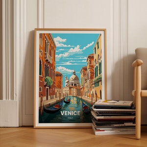 Venice Cityscape Poster, Italy Travel Wall Art, St. Mark&#39;s Square Decor, Gift for Travelers, Home & Office Decoration, C20-72