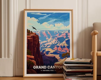 Grand Canyon National Park Poster, Arizona Travel Art, C20-848