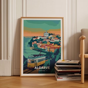 Algarve Portugal Travel Poster, Vintage Style Wall Art, Home & Office Decor, Unique Gift for Travel Lovers, C20-433