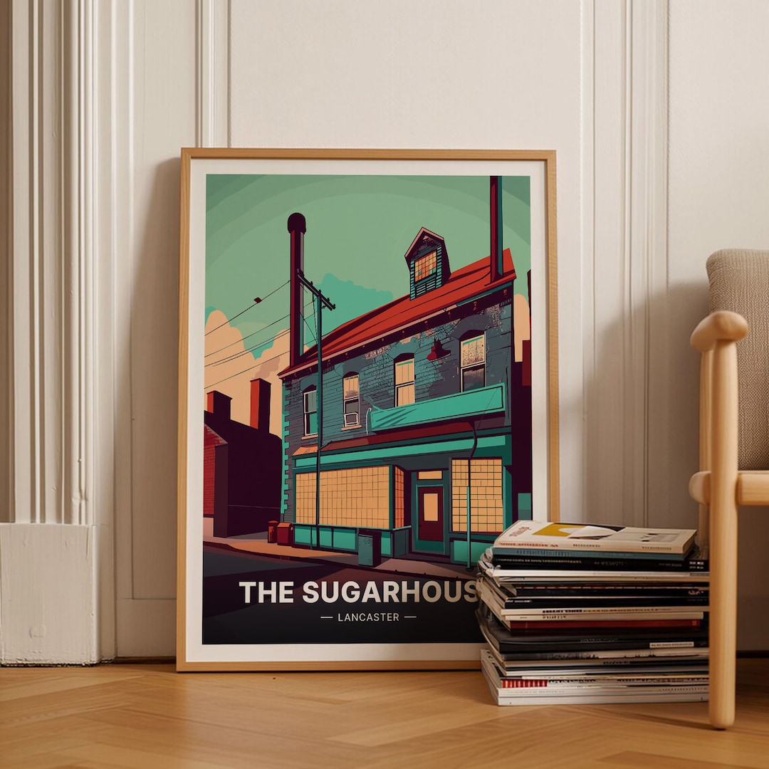 Lancaster and Morecambe Travel Poster, UK Nightlife & University Scene