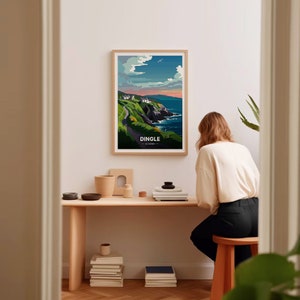 Dingle Peninsula Ireland Travel Poster, Vintage Irish Coastal Art, C20-886 image 8