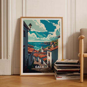 Galicia Spain Travel Poster, Wall Art for Home & Office, Spanish Destination Decor, Art Lover Gift Idea, C20-1791