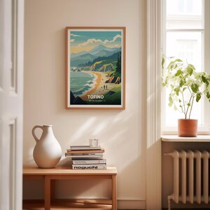 Tofino Travel Poster, Minimalist British Columbia Art, Canada Wall Decor, C20-47 image 4