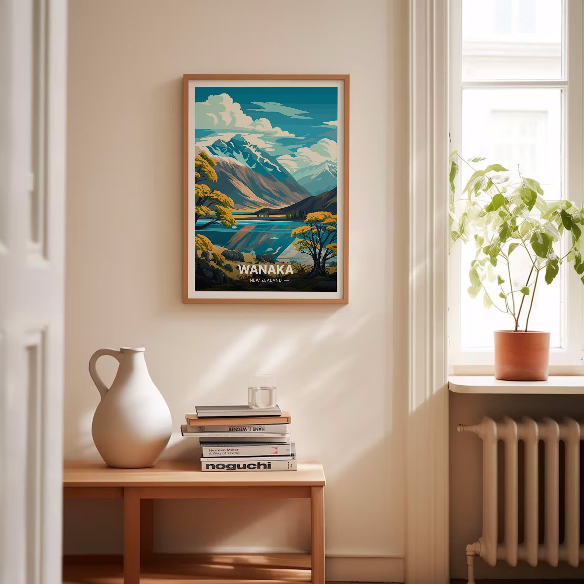 Wanaka New Zealand Poster, Scenic Mountain Lake Art, C20-1429 - Etsy
