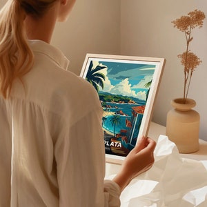 Puerto Plata Travel Poster, Caribbean Wall Art, C20-1192 imagen 9