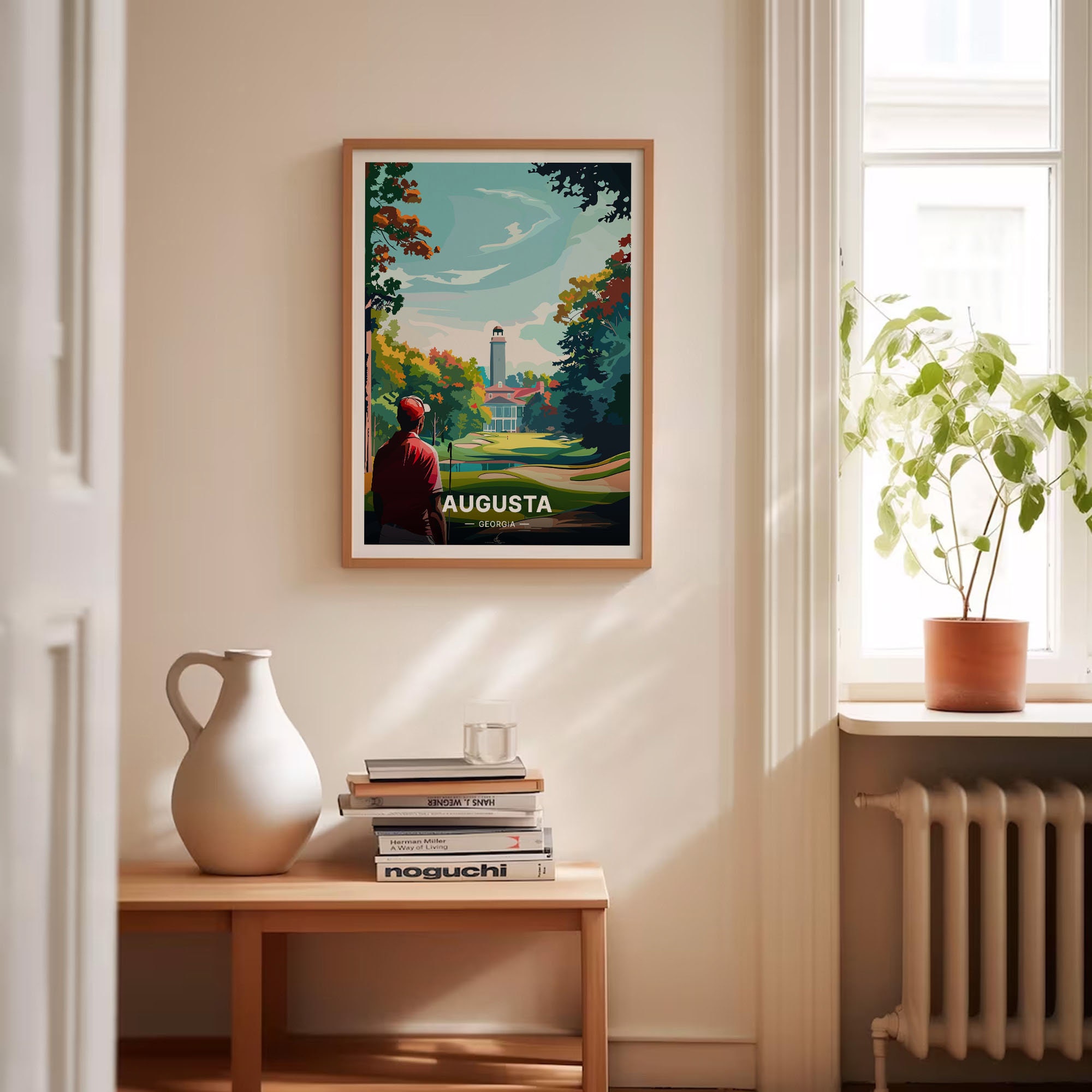 Augusta National Golf Course Art Poster, Georgia Landscape Print, C20 ...