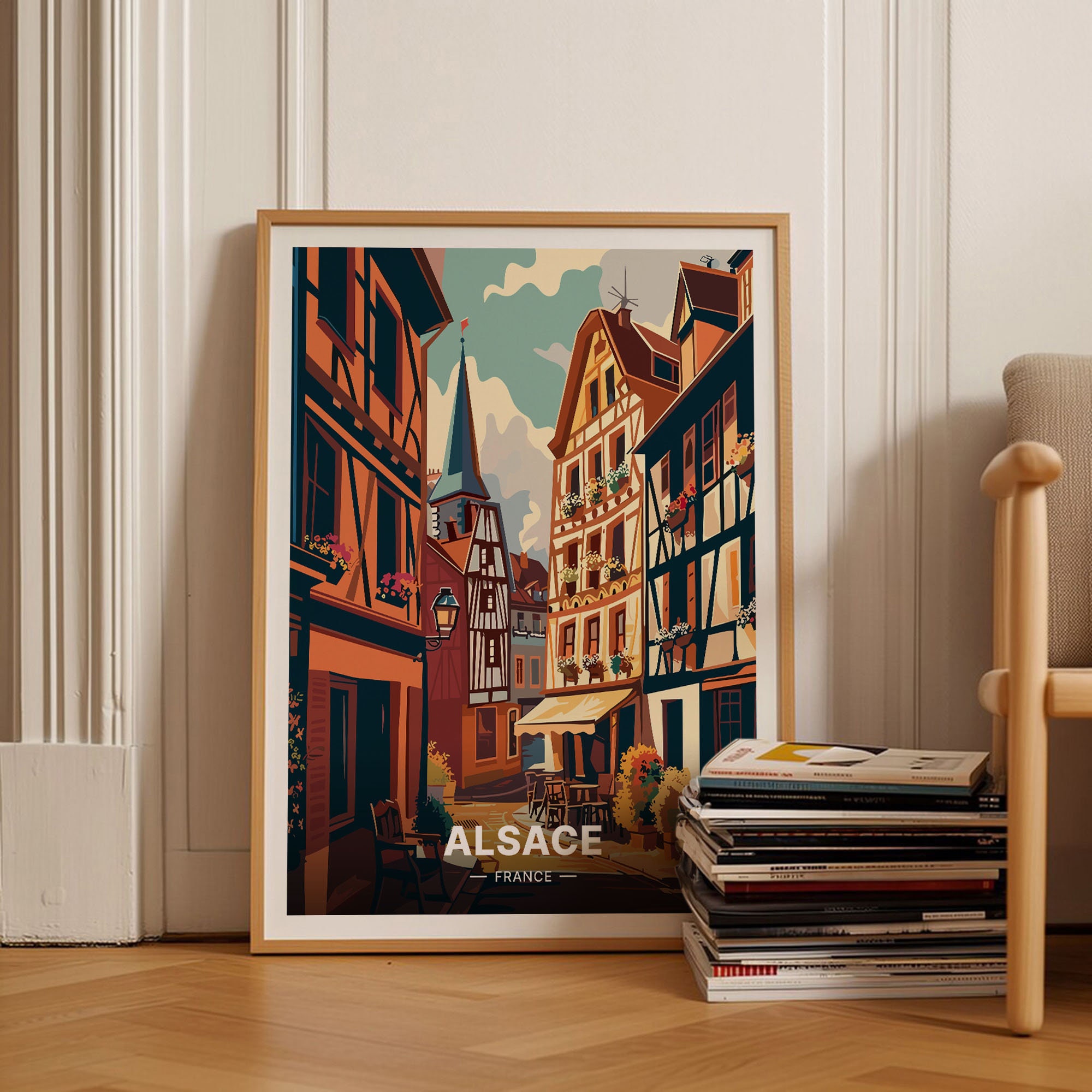Alsace france art - Etsy 日本