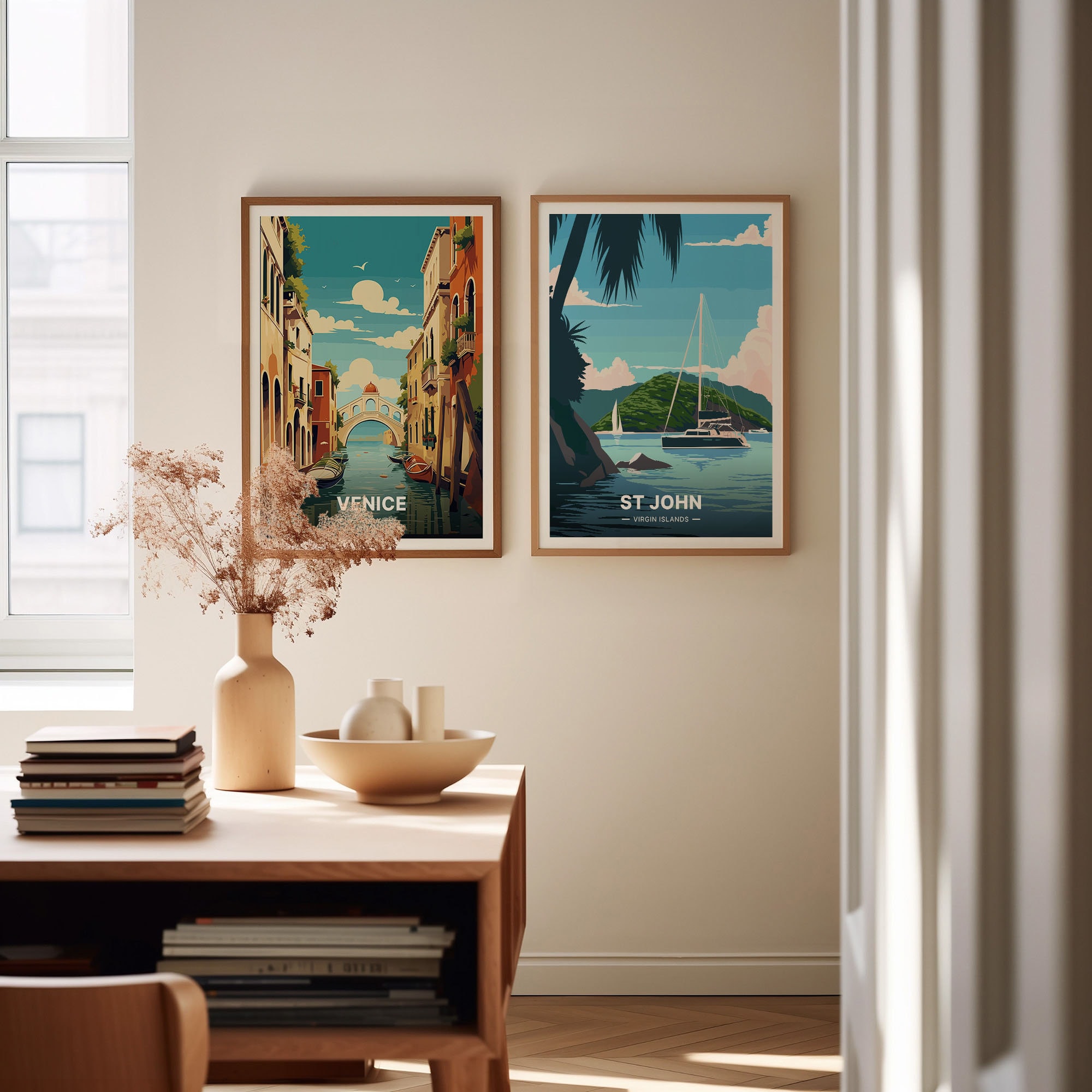 Virgin Islands Poster, St John Tropical Decor, Saint John Travel