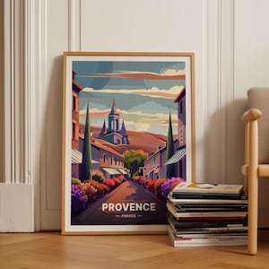 Provence, France Travel Poster - Vintage Style Wall Art for Home & Office Decor, Ideal Gift for Travel Enthusiasts, C20-828
