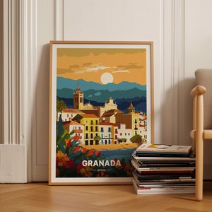 Granada Spain Poster, Andalusia Travel Wall Art, Home Office Decor, Unique Gift for Travelers, C20-390