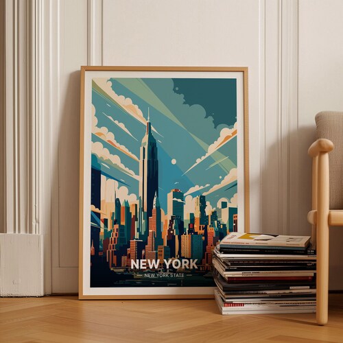 Long Island Lighthouse Travel Poster, New York Scenic Art, C20