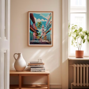 Santo Domingo Print, Dominican Republic Travel Poster, Mid-Century Modern Art, C20-743 image 4