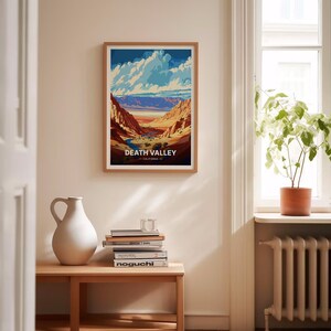 Death Valley National Park Travel Poster, California Landscape Art, C20-1268 afbeelding 4