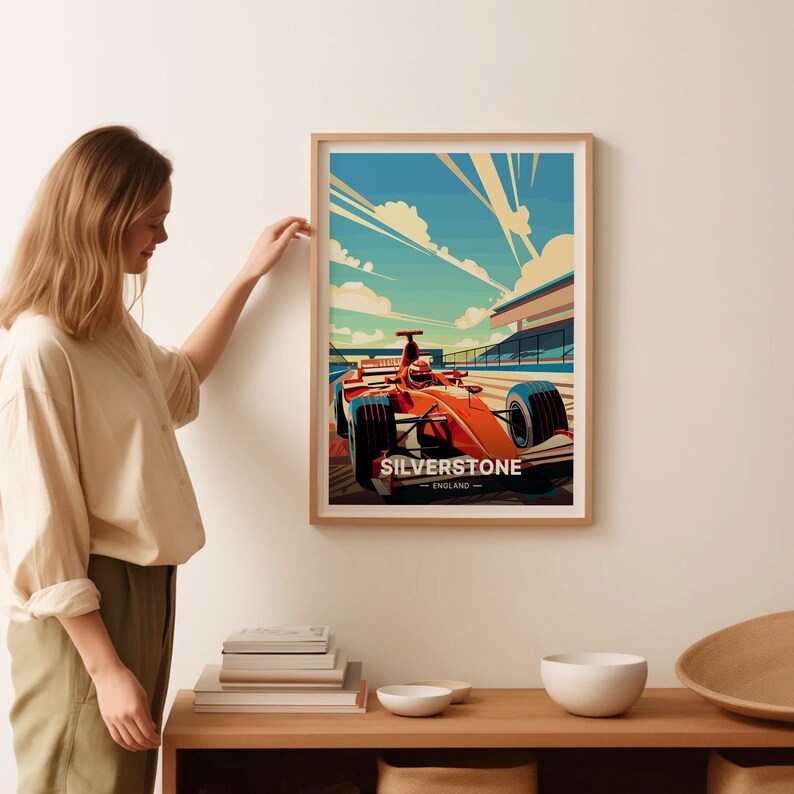 Wallet Silverstone Racing Silverstone Racing Poster, England Motorsport Art, C20-1565 - Etsy