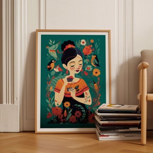 Latin American Travel Posters, Vibrant Latino Heritage Art, Latinx Cultural Wall Decor, Colorful Latinas Artwork for Home and, C20-88