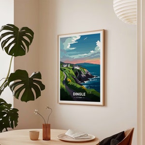Dingle Peninsula Ireland Travel Poster, Vintage Irish Coastal Art, C20-886 image 7