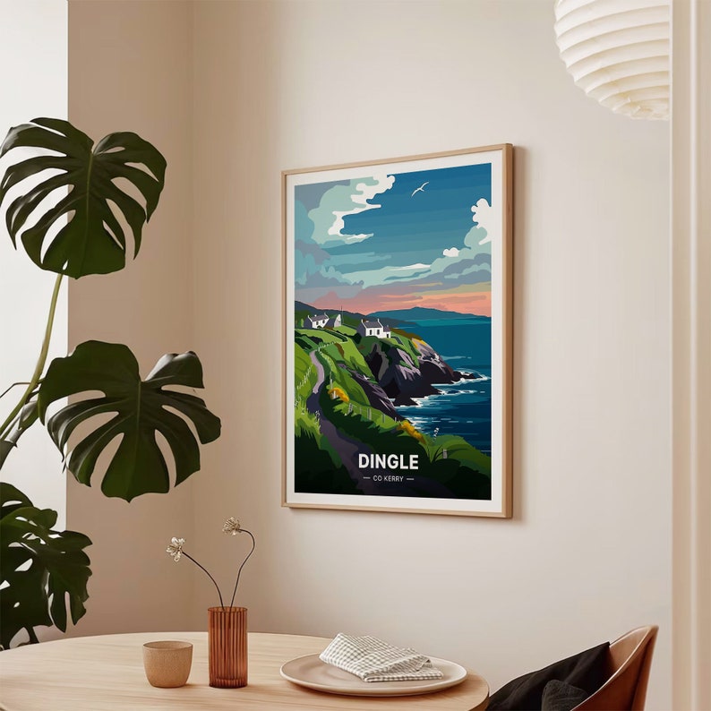 Dingle Peninsula Ireland Travel Poster, Vintage Irish Coastal Art, C20-886 image 7