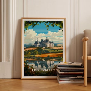 Loire Valley Poster, France Travel Wall Art, Home Decor, Art Lover Gift, French Countryside Scenery, C20-1986