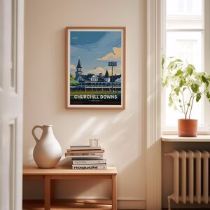 Churchill Downs Art Print, Kentucky Horse Racing Travel Poster, C20-1002 image 4