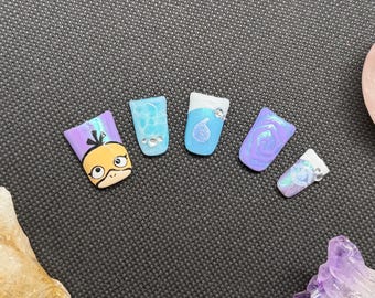 Uñas postizas, uñas de presión, uñas artificiales, encargos personalizados de arte de uñas