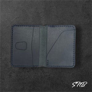 Cartera estándar de cuero pesado-cosida a mano-cuero italiano-corte láser-con o sin logotipo