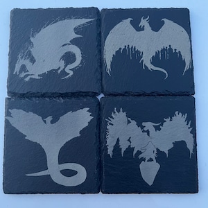2Options- Dragon age slate stone coasters Origins/2/Inquisition/Veilguard